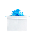 Подарочный Бант-шар "Идеал" Голубой Макаронс
