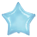 Звезда Светло-голубой / Blue baby, фольгированный шар