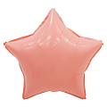 Звезда Розовый макарун (без металлизации) / Macaron Pink, фольгированный шар