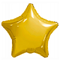 Звезда Светлое золото, фольгированный шар