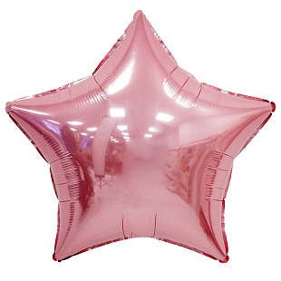 Звезда Нежно-розовая / Baby Pink, фольгированный шар