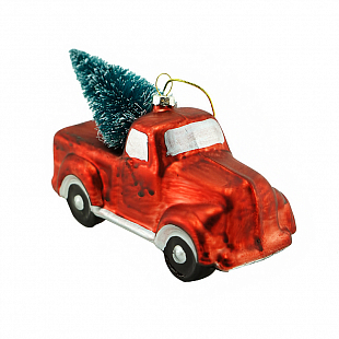 Елочная игрушка "Машинка с елкой", в подарочной упаковке