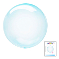 Сфера 3D Голубой с клапаном в упаковке, воздушный шар