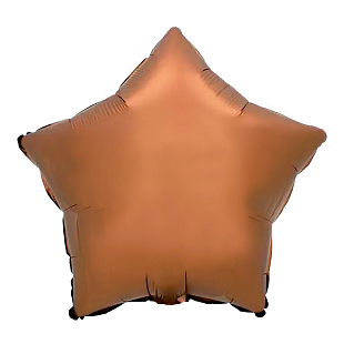 Звезда Шоколад, фольгированный шар