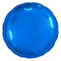 Круг Синий в упаковке, фольгированный шар