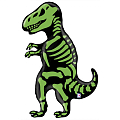 Динозавр Тираннозавр, фольгированный шар