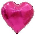 Сердце Фуксия / Hot Pink, фольгированный шар