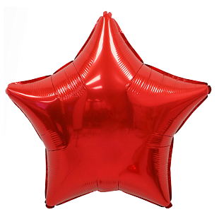 Звезда Красная / Red, фольгированный шар
