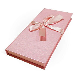 Подарочная коробка для денег "Перламутр розовый"
