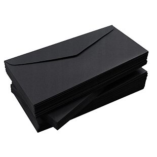 Набор конвертов из дизайнерской бумаги, Черный