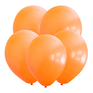 Оранжевый, Пастель / Orange, латексный шар