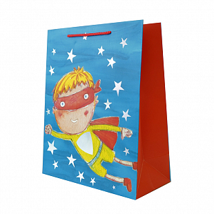 Пакет подарочный "Супергерой. Мальчик" 