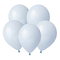 Голубой Макаронс, Пастель / Sky blue, латексный шар