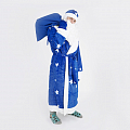Карнавальный костюм "Дед Мороз" синий плюш 