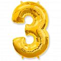 Цифра "3" Золото / Three