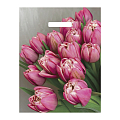 Пакет подарочный «Розовые тюльпаны»