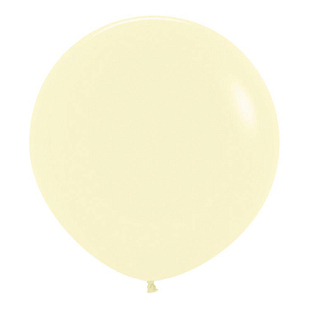 Нежно-желтый, Пастель Матовый (Макаронс) / Yellow, латексный шар