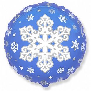 Снежинка (дизайн ООО БРАВО), фольгированный шар