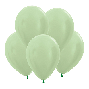 Светло-зеленый, Перламутр / Green, латексный шар