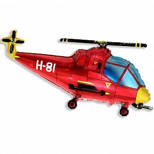 Вертолет (красный)