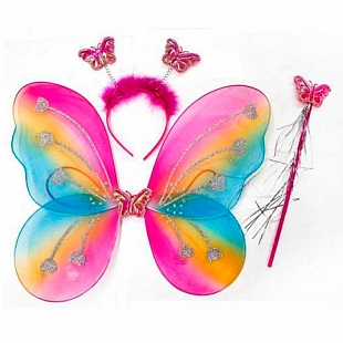 Карнавальный набор "Бабочка", Разноцветный, 3 предмета