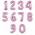 Цифры Фламинго Slim в упаковке, фольгированные шары