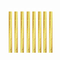 Трубочки для коктейля фольгированные одноразовые "Блеск" Золото
