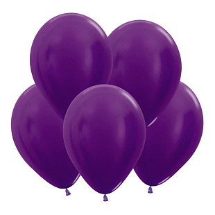 Фиолетовый, Метал / Violet, латексный шар