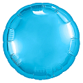 Круг Холодный голубой, фольгированный шар
