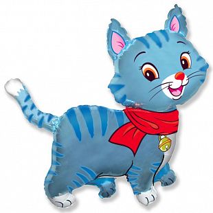 Мой милый котенок (голубой), фольгированный шар