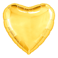 Сердце Золото, фольгированный шар