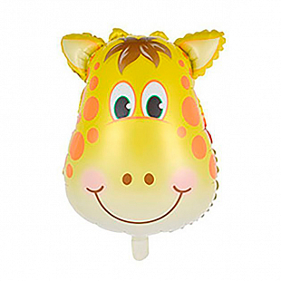 Жираф голова мини, фольгированный шар