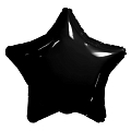 Звезда Черный в упаковке, фольгированный шар