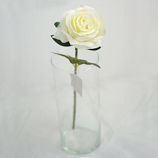Роза искусственная, Белый