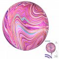Сфера 3D Лиловый Мрамор в упаковке / Purple Marblez Orbz