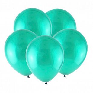 Морской зеленый, Кристал / Sea green / Латексный шар
