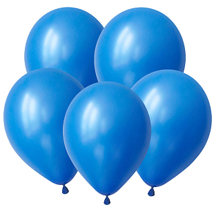 Синий, Пастель / Royal blue / Латексный шар