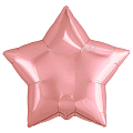 Звезда Розовое золото, фольгированный шар