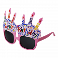 Карнавальные очки "С Днем рождения" Торт 
