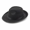 Шляпа "Гангстер" Черная с черной лентой