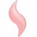 Зигзаг Розовый / Pastel Pink, фольгированный шар