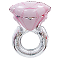 Кольцо с розовым бриллиантом, фольгированный шар