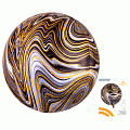 Сфера 3D Чёрный Мрамор в упаковке / Black Marblez Orbz