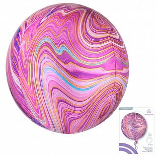 Сфера 3D Лиловый Мрамор в упаковке / Purple Marblez Orbz