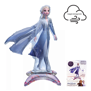 Холодное сердце. Эльза 3D в упаковке / Frozen 2 Elsa, фольгированный шар