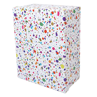 Коробка подарочная "Разноцветные точки", УЦЕНКА
