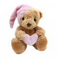 Мягкая игрушка "Медведь в колпачке с розовым сердцем"