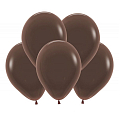 Коричневый, Пастель / Chocolate, латексный шар