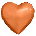 Сердце Папайя в упаковке, фольгированный шар