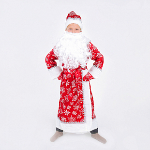 Карнавальный костюм "Дед Мороз сатин"